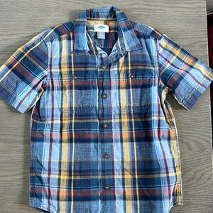 Old navy plaid short sleeve shirt